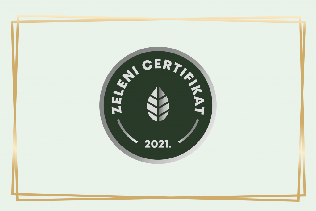Priznanje Zeleni certifikat za skrb za okolje in skupnost
