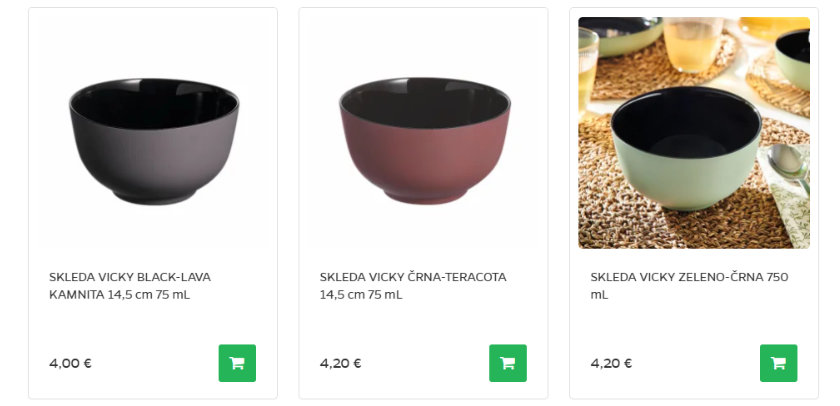 Sklede za solato - Luminarc Vicky