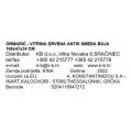 OMARICA - VITRINA LESENA ANTIK RJAVA BARVA 168x47x34 CM