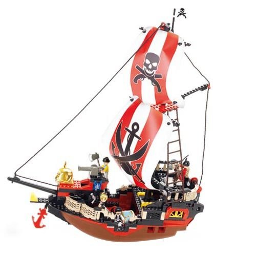 Otroške kocke za zlaganje | Piratska ladja, 379 kosov