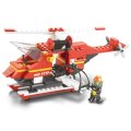 Kocke za otroke gasilski helikopter, 155 kosov