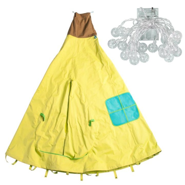 Gugalnica gnezdo s šotorom 2v1, z lučkami 103 cm