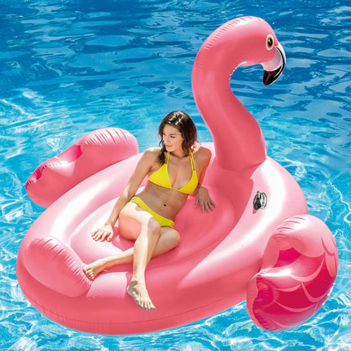 Intex mega napihljiva blazina Flamingo 218x211x136 cm