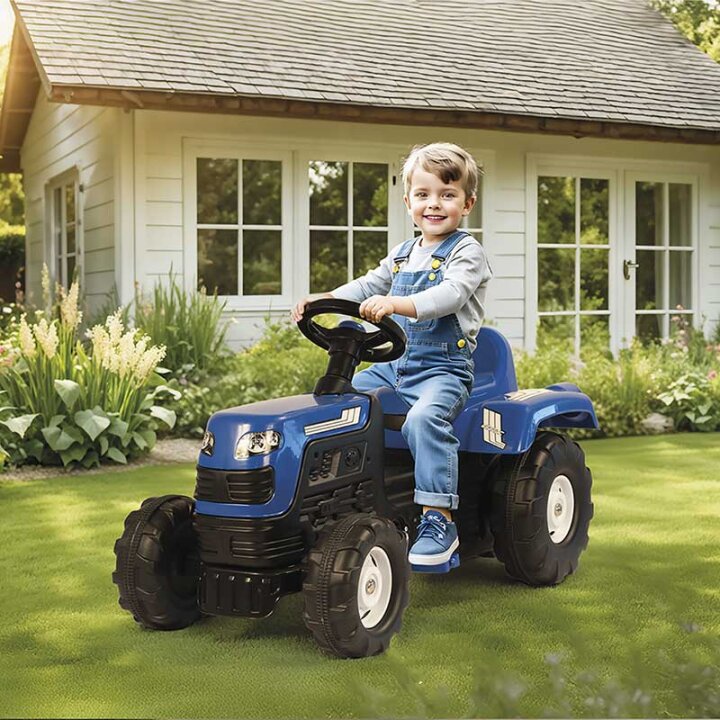 TRAKTOR NA PEDALA RANCHERO MODRI 52x81,5x45 CM