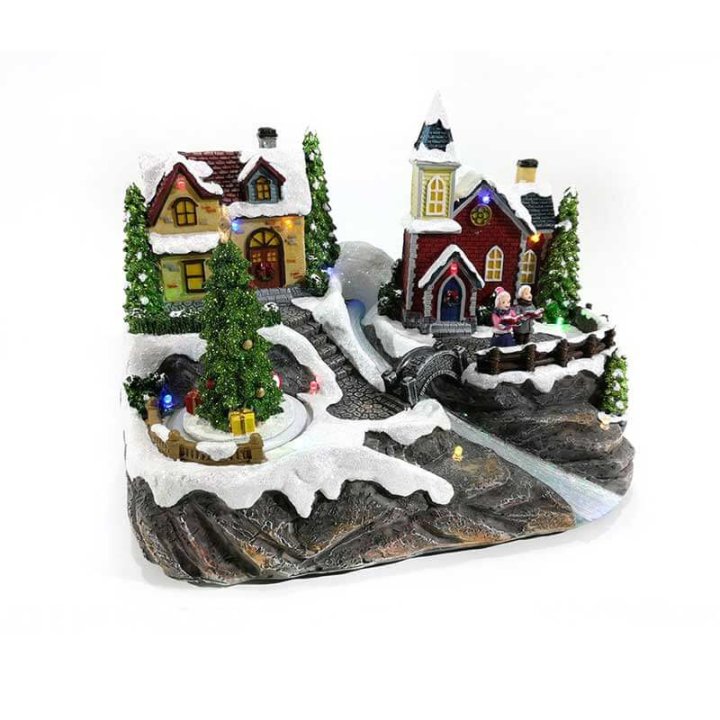 božićne dekoracije zimsko selo