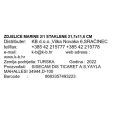 SKLEDICE MARINE 2/1 STEKLENE 21,7x11,6 CM