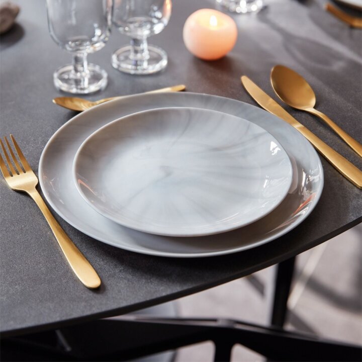 JEDILNI SERVIS DIWALI GRANIT MARBLE 19 DIJELNI