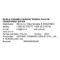 SKLEDA CARAMELA MURANO TEHNIKA  35x24 CM TRANSPARENT-SAFARI