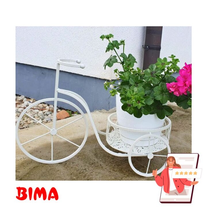 STOJALO ZA ROŽE TRICIKEL KOVINSKI 55 CM