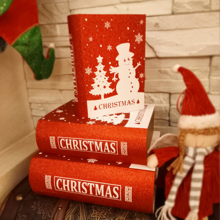knjige božićni ukrasi