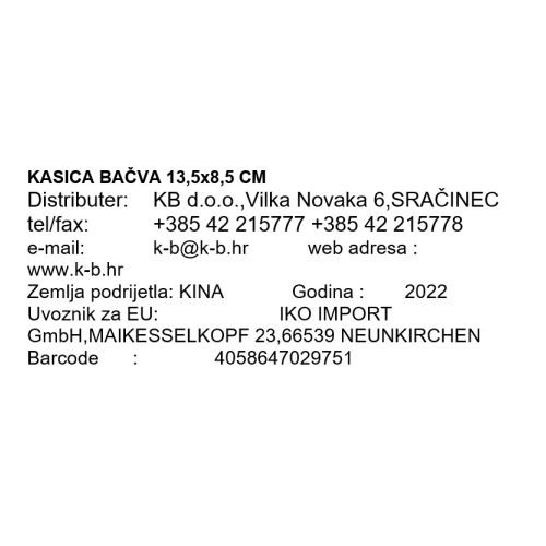 KASICA SOD 13,5x8,5 CM