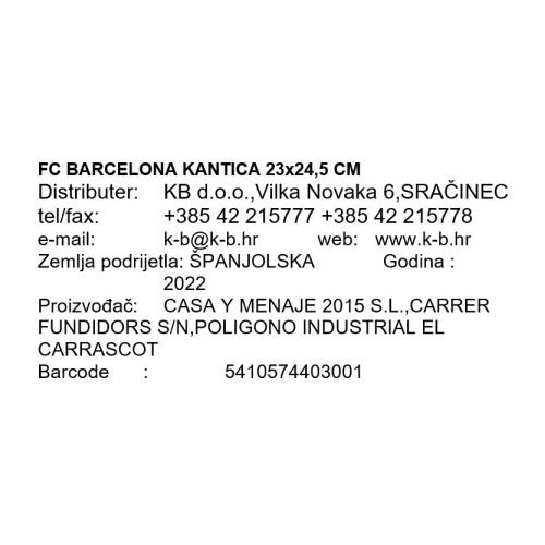 FC BARCELONA KANGLICA