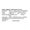 KASICA KOVINSKA FC BARCELONA 10x7 CM