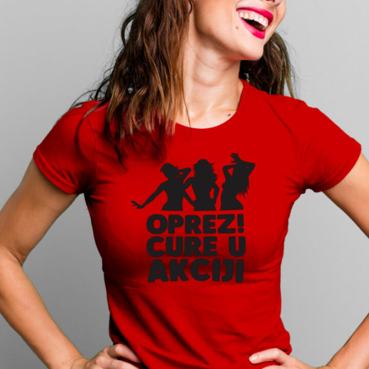 ŽENSKA MAJICA S SMEŠNIM NAPISOM 