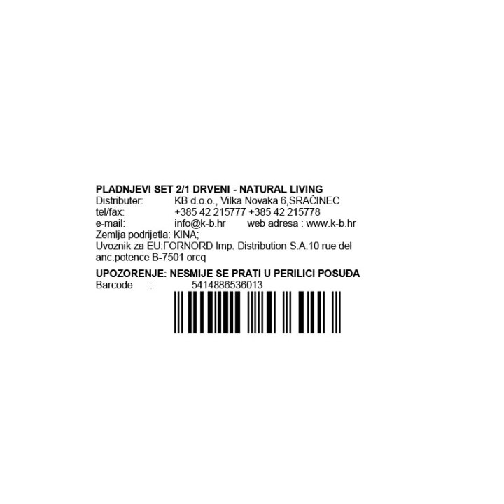 PLADENJ SET 2/1 LESENI - NATURAL LIVING