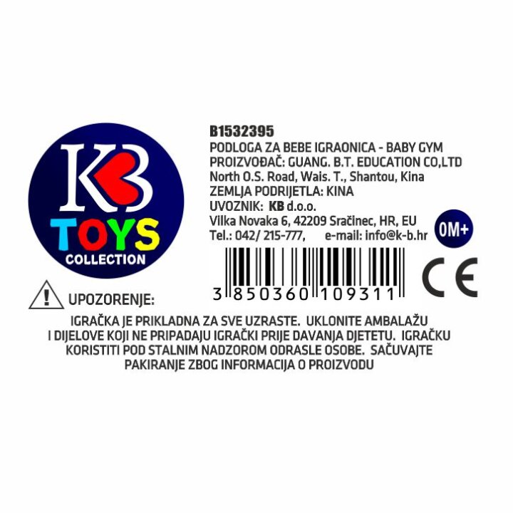 PODLAGA ZA OTROKE - BABY GYM 75x47x51 cm