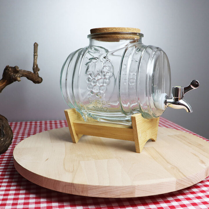 STEKLEN SOD 3 L S PIPO NA LESENEM STOJALU