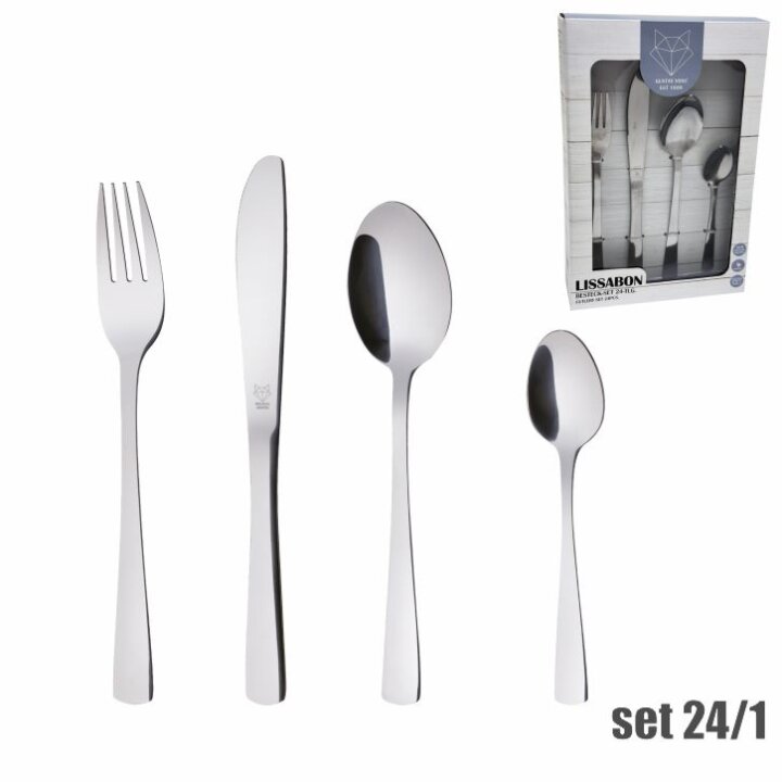 SET JEDILNEGA PRIBORA 24 DELNI 18/0 - LIZBONA
