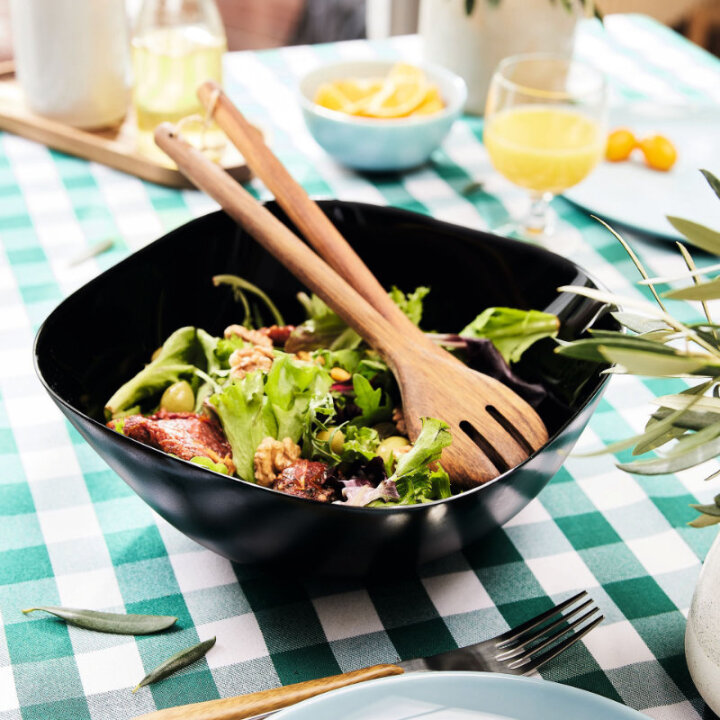 SKLEDA CARINE ČRNA 27 cm - OPALNO STEKLO LUMINARC