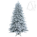 UMETNO BOŽIČNO DREVO ARCTICA S SNEGOM IN KOVINSKIM STOJALOM 210 cm
