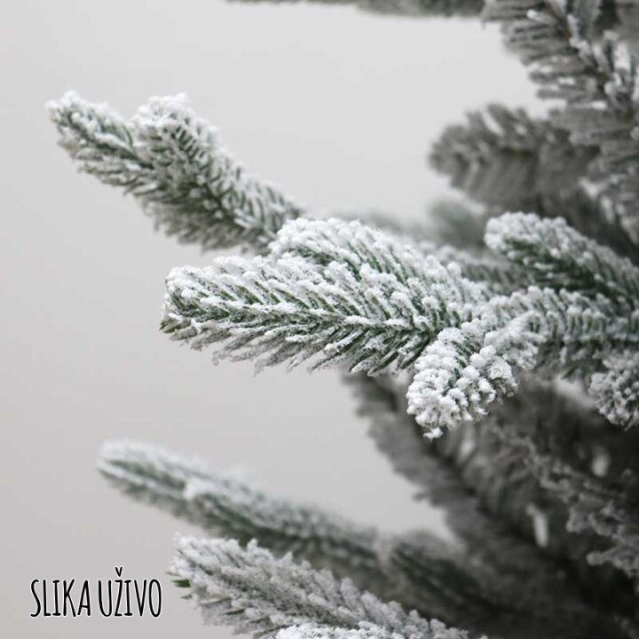 UMETNO BOŽIČNO DREVO ARCTICA S SNEGOM IN KOVINSKIM STOJALOM 210 cm