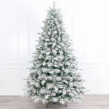 UMETNO BOŽIČNO DREVO AURORA S SNEGOM, STORŽI IN KOVINSKIM STOJALOM 240 cm
