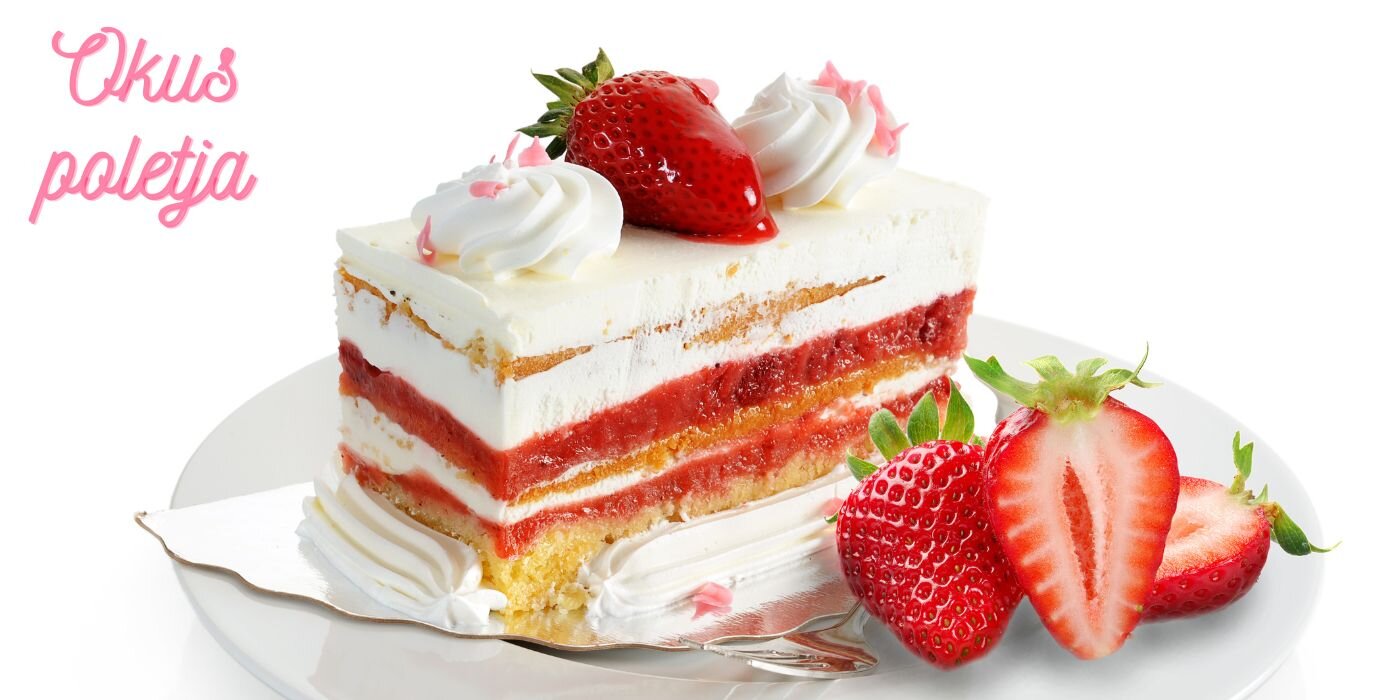 Okus poletja: Vanilijeva torta z jagodami Okus poletja: Vanilijeva torta z jagodami