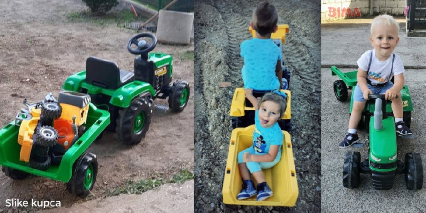 Kako montirati otroški traktor na pedala?